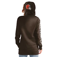 Chandail à capuchon pour femme G-III 4Her by Carl Banks Brown Cleveland Browns Extra Inning