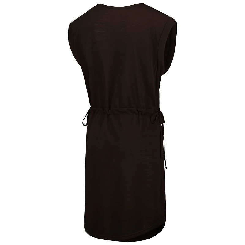 Women's G-III 4Her by Carl Banks Brown Cleveland Browns G.O.A.T. Swimsuit Cover-Up
