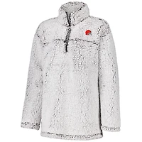 Veste zippée en sherpa pour femme G-III 4Her par Carl Banks, gris, Cleveland Browns