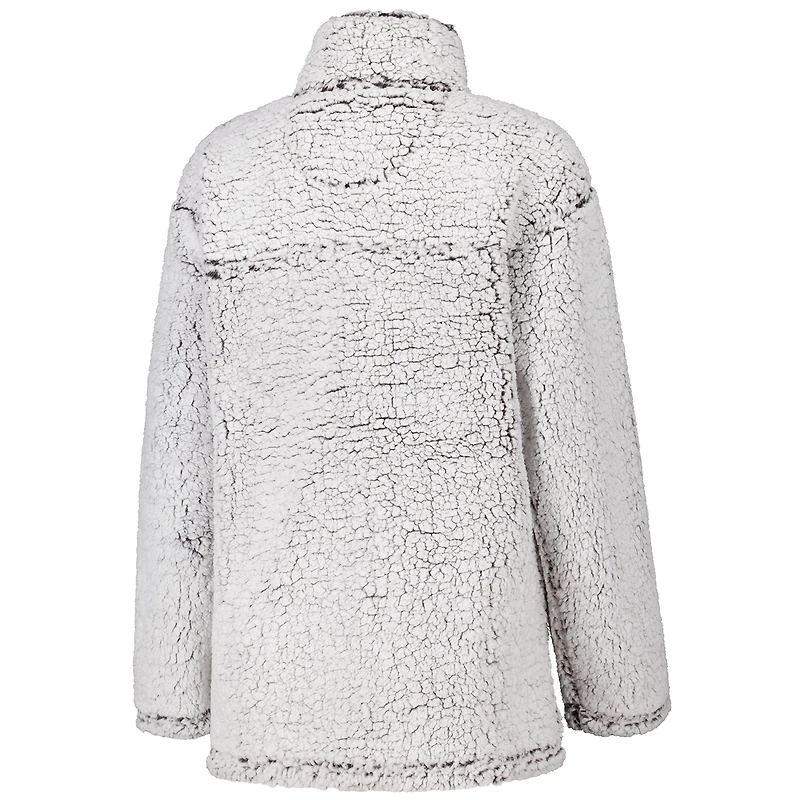 Veste zippée en sherpa pour femme G-III 4Her par Carl Banks, gris, Cleveland Browns