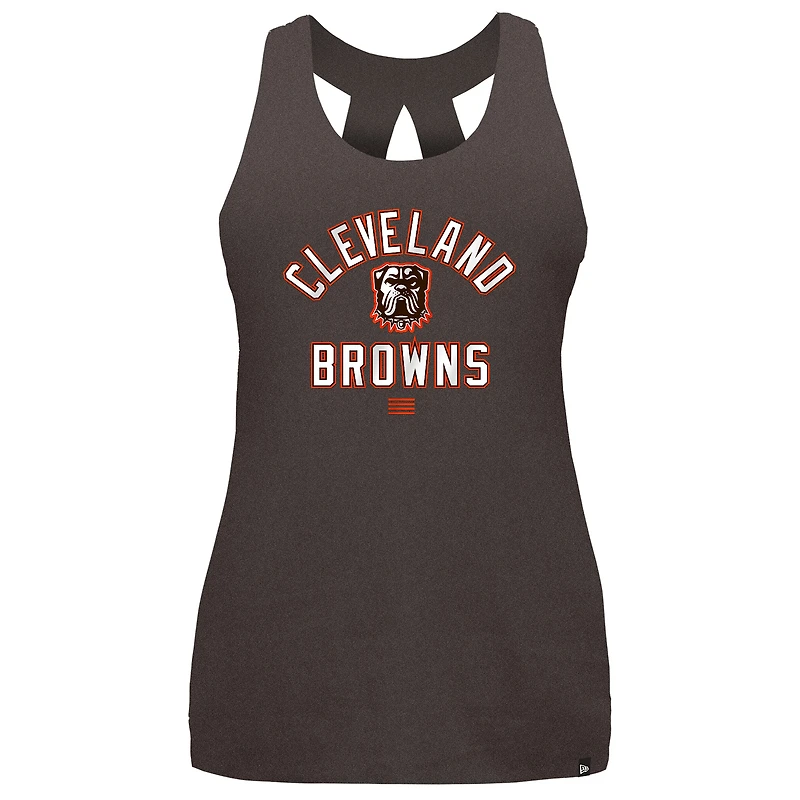 Women's New Era Brown Cleveland Browns 2024 NFL Training Camp Tank Top