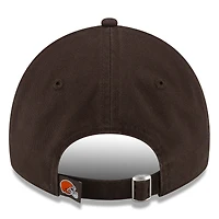 Women's New Era  Brown Cleveland Browns Core Classic 9TWENTY Adjustable Hat