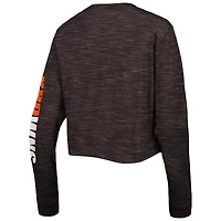 T-shirt court à manches longues Cleveland Browns New Era pour femme