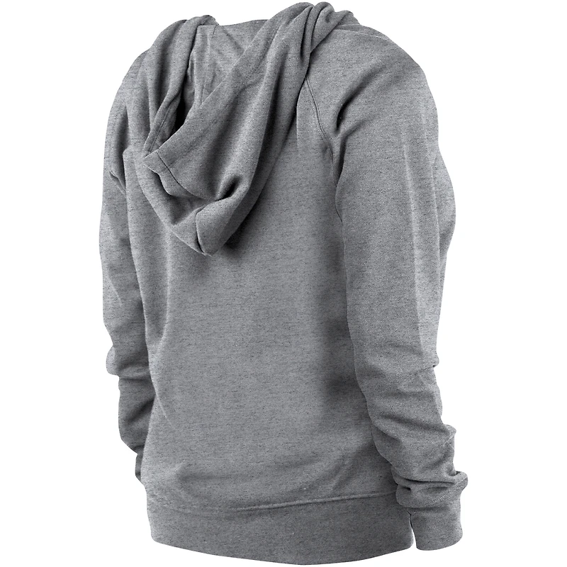 Women's New Era  Gray Cleveland Browns Floral Raglan Pullover Hoodie