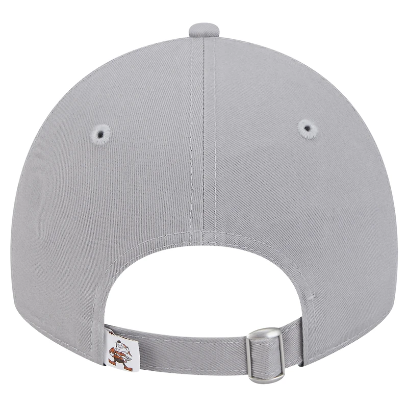 Women's New Era Gray Cleveland Browns Main 9TWENTY Adjustable Hat