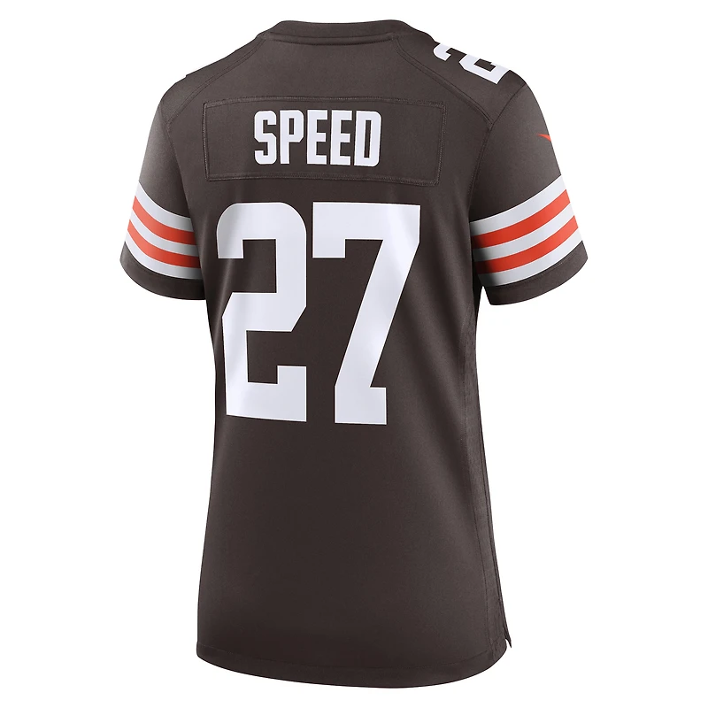 Maillot Nike Ameer Speed ​​Brown pour femme, équipe des Cleveland Browns