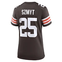 Maillot Nike Andre Szmyt Brown pour femme, équipe des Cleveland Browns