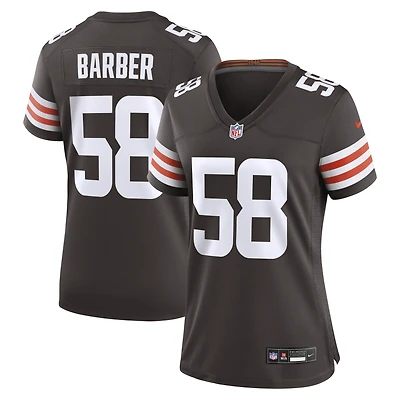 Women's Nike Austin Barber Brown Cleveland Browns Team Game Jersey