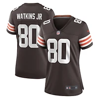 Women's Nike Austin Watkins Jr.  Brown Cleveland Browns Team Game Jersey