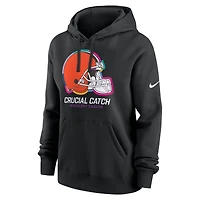Sweat à capuche Nike noir Cleveland Browns 2024 NFL Crucial Catch Club pour femme