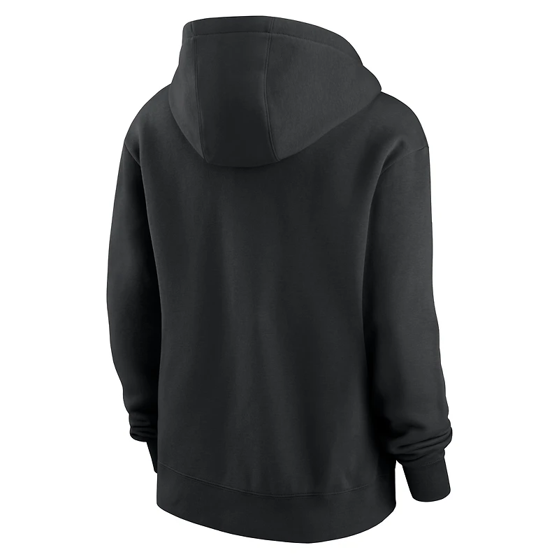 Sweat à capuche Nike noir Cleveland Browns 2024 NFL Crucial Catch Club pour femme