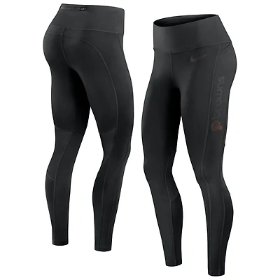 Women's Nike Black Cleveland Browns Edge Wordmark Performance Leggings