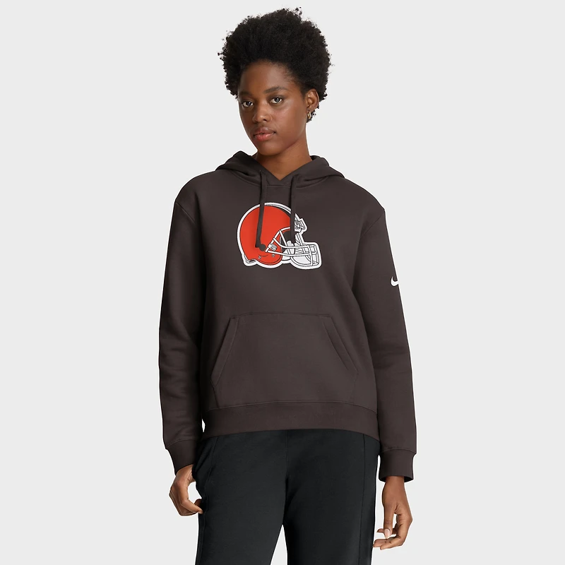 Women's Nike Orange Cleveland Browns Club Fleece Hoodie