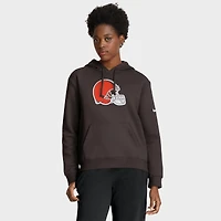 Women's Nike Orange Cleveland Browns Club Fleece Hoodie