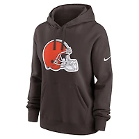 Women's Nike Orange Cleveland Browns Club Fleece Hoodie