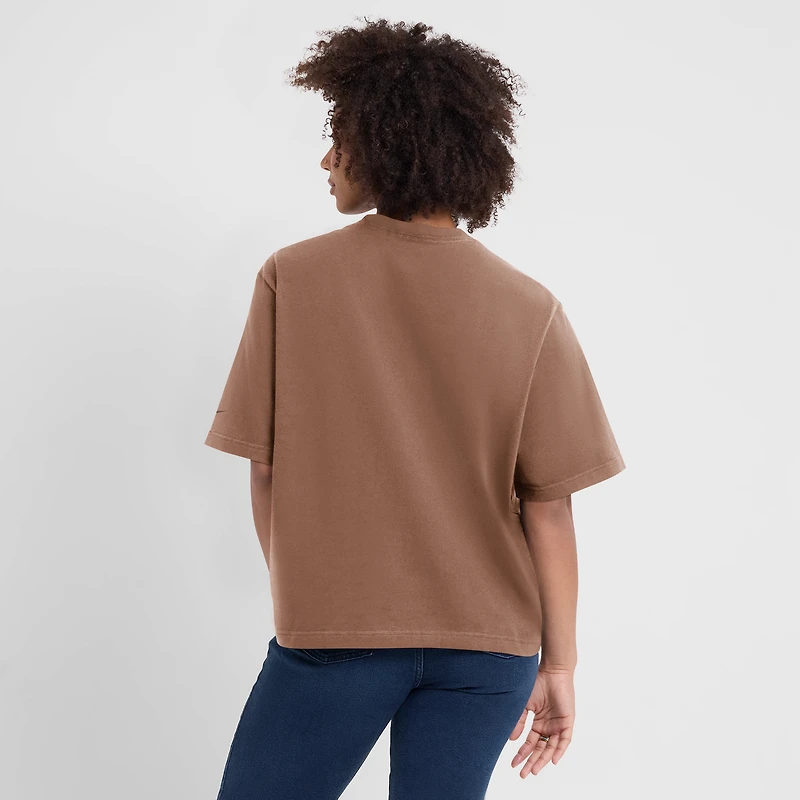 T-shirt Nike marron Glory Arch Boxy pour femme des Cleveland Browns