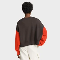 Sweat-shirt oversize à blocs de couleurs Nike Brown Cleveland Browns pour femme