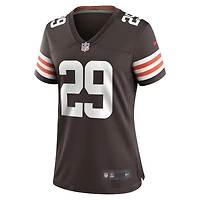 Maillot de match l'équipe Nike Cameron Mitchell marron des Cleveland Browns pour femme