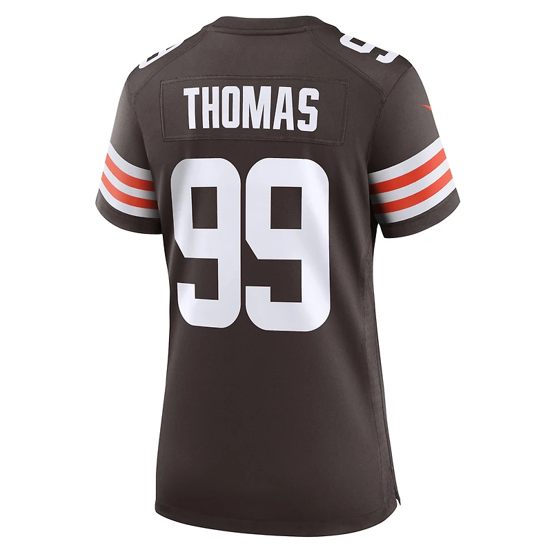 Maillot Nike Cameron Thomas Brown pour femme, équipe des Cleveland Browns