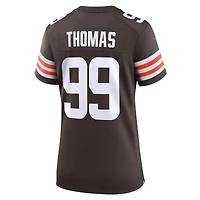 Maillot Nike Cameron Thomas Brown pour femme, équipe des Cleveland Browns