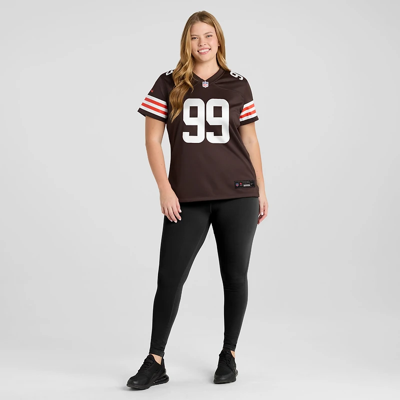 Maillot Nike Cameron Thomas Brown pour femme, équipe des Cleveland Browns