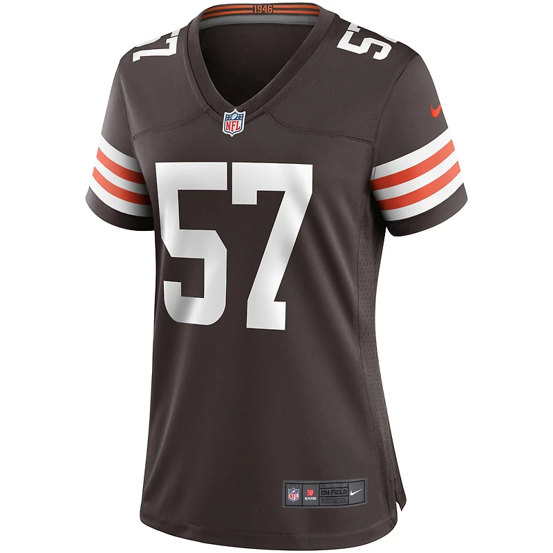 Maillot de joueur retraité Nike Clay Matthews Brown des Cleveland Browns pour femme