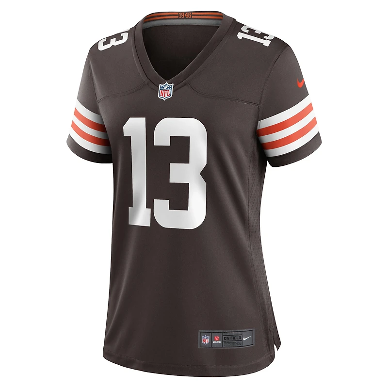 Maillot de match Nike Corey Bojorquez pour femmes, marron, Cleveland Browns