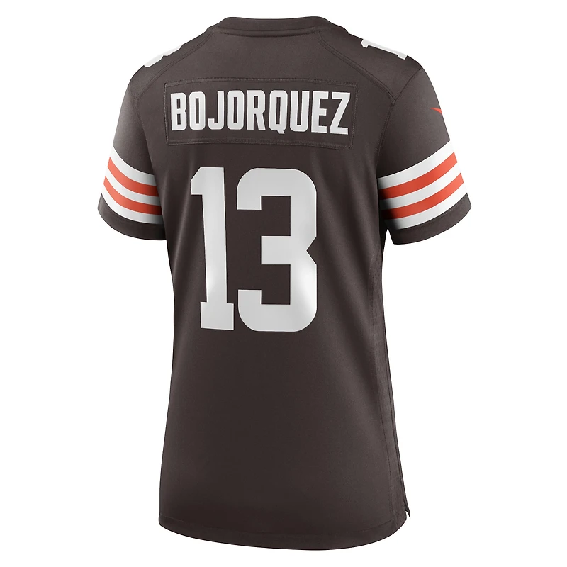 Maillot de match Nike Corey Bojorquez pour femmes, marron, Cleveland Browns