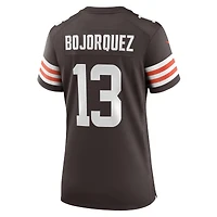 Maillot de match Nike Corey Bojorquez pour femmes, marron, Cleveland Browns