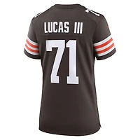 Women's Nike Cornelius Lucas  Brown Cleveland Browns Team Game Jersey