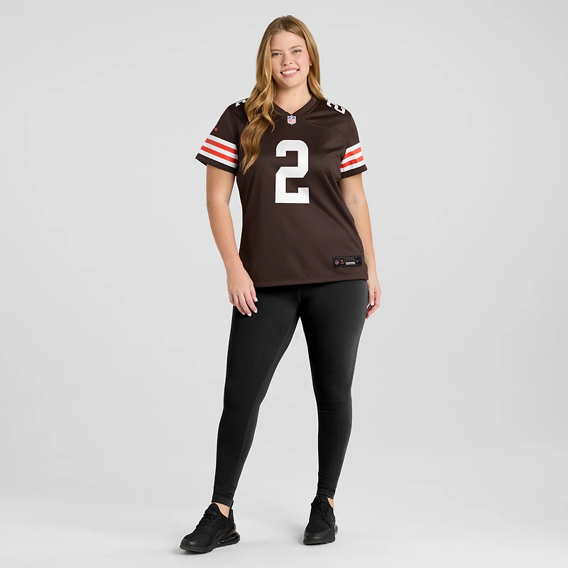 Maillot Nike DeAndre Carter Brown pour femme, équipe des Cleveland Browns