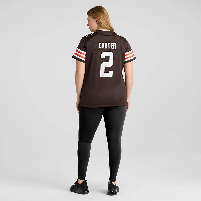 Maillot Nike DeAndre Carter Brown pour femme, équipe des Cleveland Browns