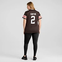 Maillot Nike DeAndre Carter Brown pour femme, équipe des Cleveland Browns