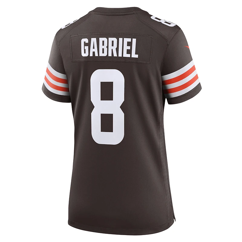 Maillot Nike Dillon Gabriel Brown pour femme, équipe des Cleveland Browns