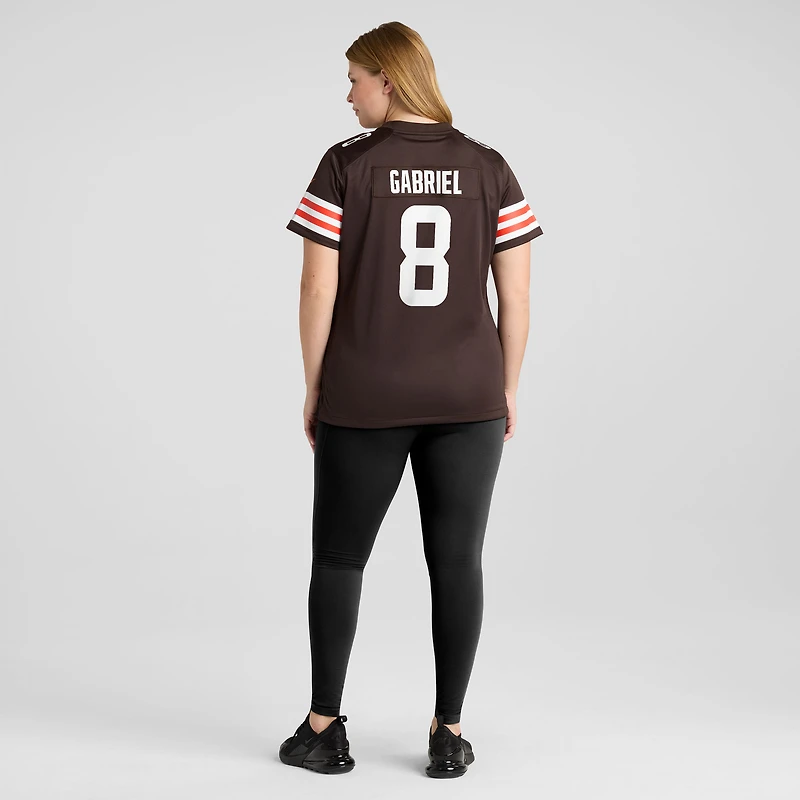 Maillot Nike Dillon Gabriel Brown pour femme, équipe des Cleveland Browns
