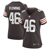 Women's Nike Don Fleming Brown Cleveland Browns Retired Player Jersey