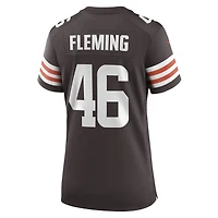 Maillot de joueur retraité Nike Don Fleming Brown des Cleveland Browns pour femme