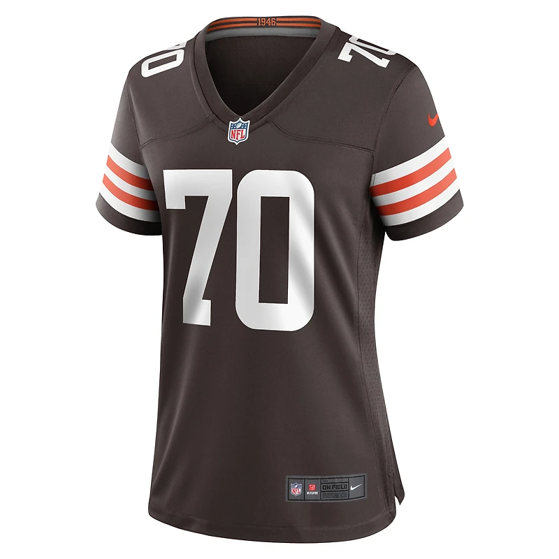 Women's Nike Drew Forbes  Brown Cleveland Browns Team Game Jersey