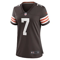 Women's Nike Dustin Hopkins  Brown Cleveland Browns Team Game Jersey