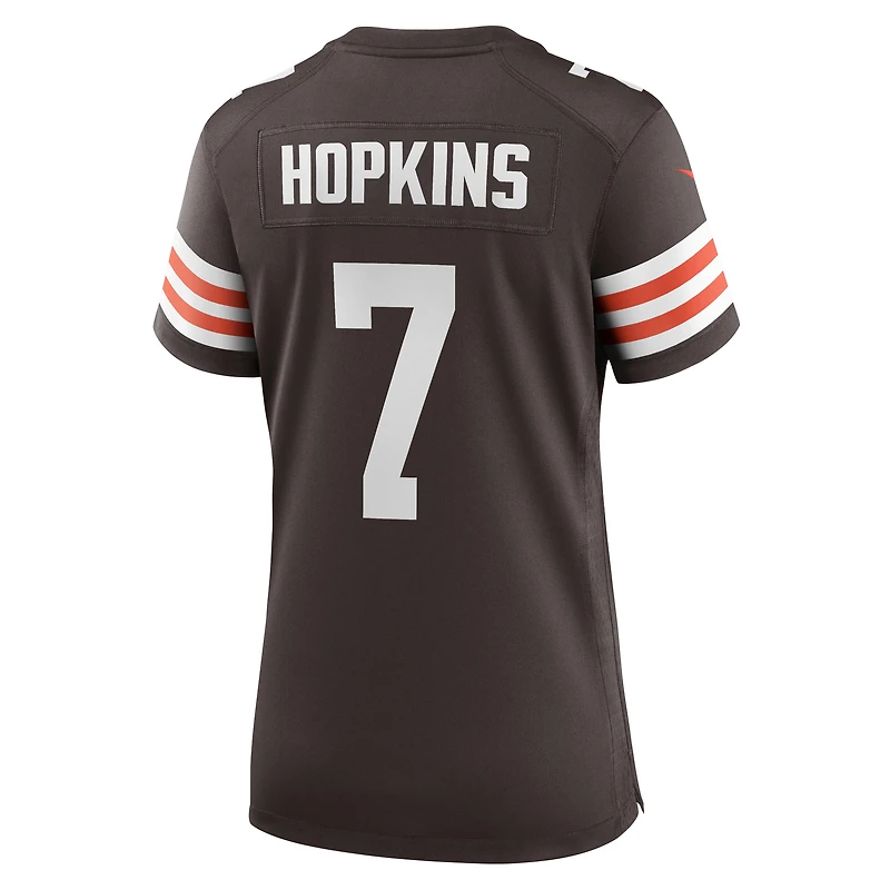 Women's Nike Dustin Hopkins  Brown Cleveland Browns Team Game Jersey