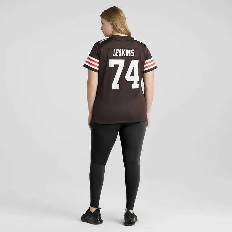 Women's Nike Elgton Jenkins  Brown Cleveland Browns Team Game Jersey