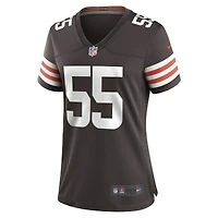 Maillot de match Nike Ethan Pocic pour femmes, marron, Cleveland Browns