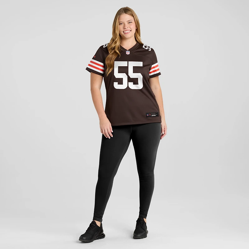 Women's Nike Ethan Pocic Brown Cleveland Browns Game Jersey