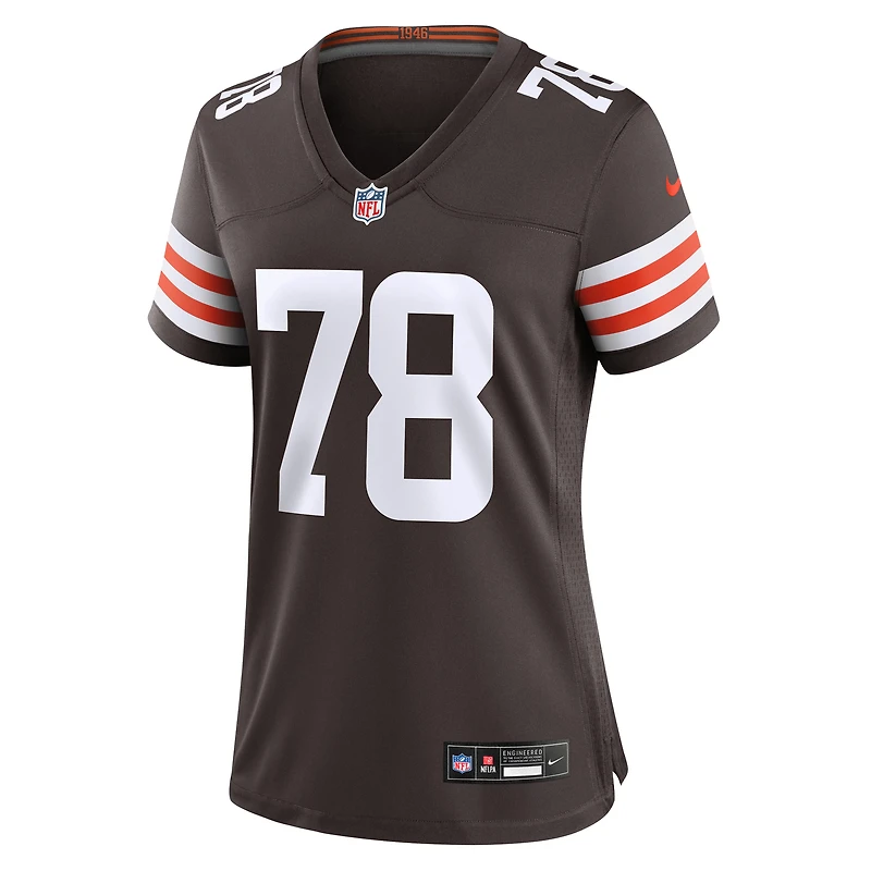 Maillot de match Nike Jack Conklin Brown des Cleveland Browns pour femme