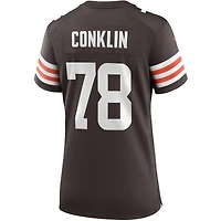 Maillot de joueur des Cleveland Browns Nike Jack Conklin marron pour femme
