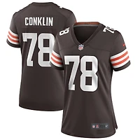 Women's Nike Jack Conklin Brown Cleveland Browns Game Player Jersey