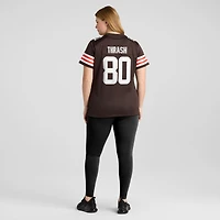 Maillot de match Nike Jamari Thrash Brown pour femme des Cleveland Browns