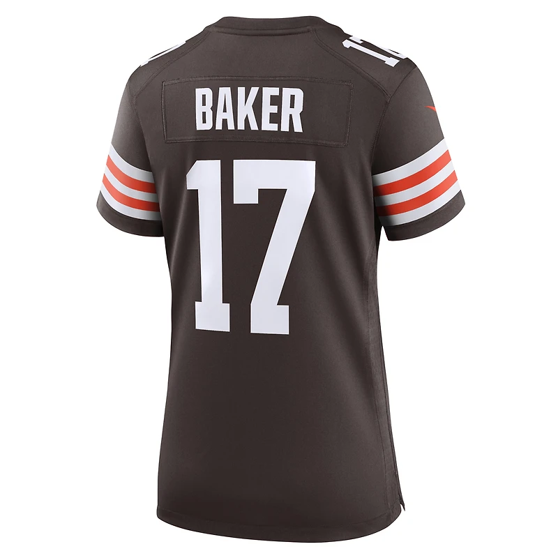 Maillot Nike Jerome Baker Brown pour femme, équipe des Cleveland Browns