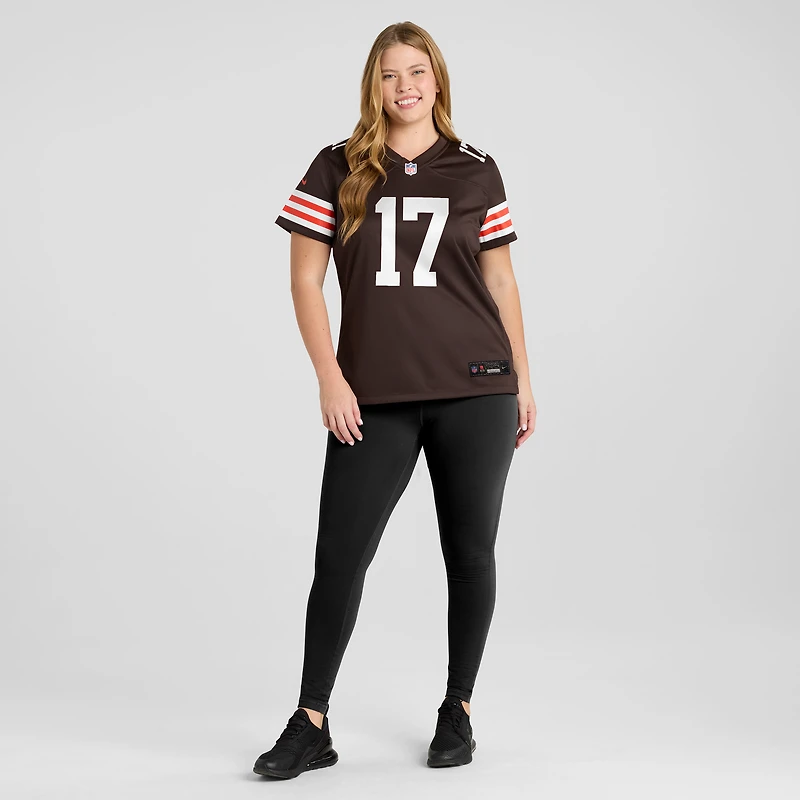Maillot Nike Jerome Baker Brown pour femme, équipe des Cleveland Browns