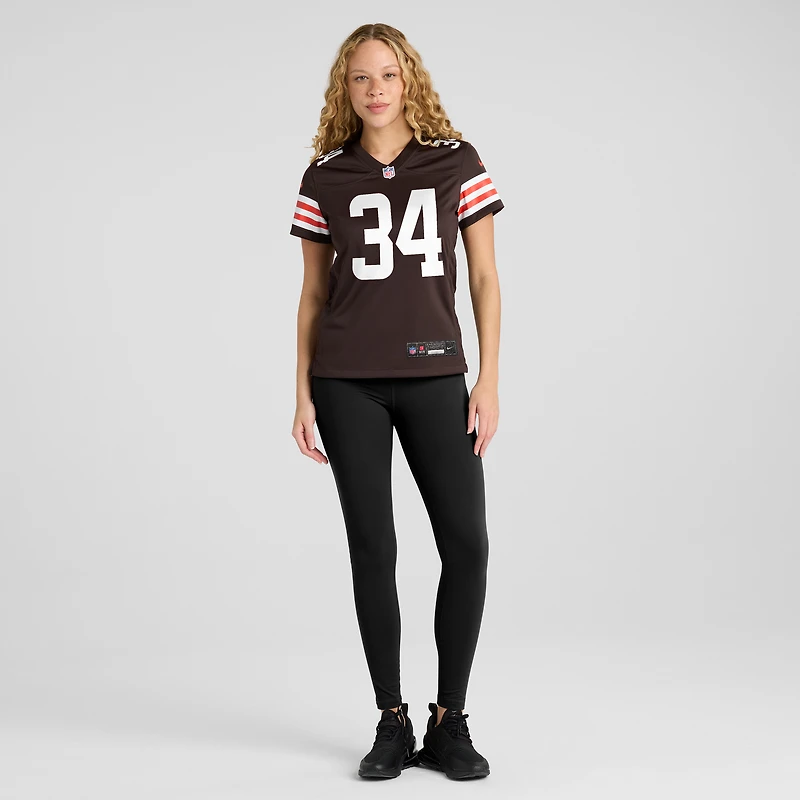 Women's Nike Jerome Ford Brown Cleveland Browns Game Player Jersey